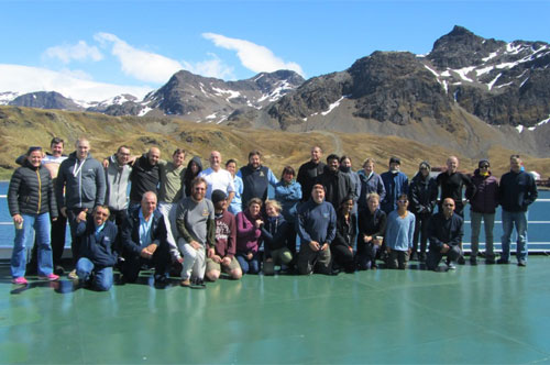 Atlantic Meridional Transect 27 scientists and crew of RRS Discovery.