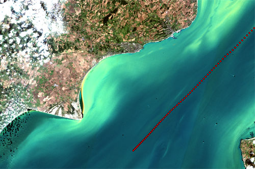 Sentinel 2 ocean colour, September 2016, English Channel