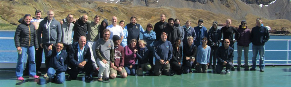 Atlantic Meridional Transect 27 scientists and crew of RRS Discovery.